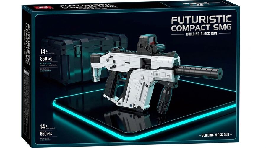 Wholesale Futuristic Compact SMG Building Block Model Set 1150pcs DIY Mini Bricks Collectible Display Toy for Adults Teens 14+