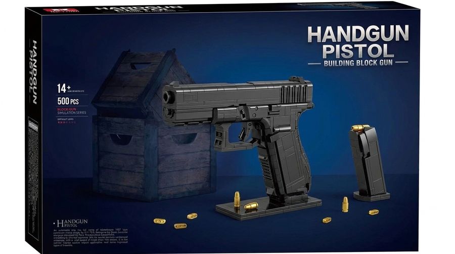 Wholesale Handgun Pistol Building Block Model Set 1750pcs DIY Mini Bricks Collectible Display Toy for Adults Teens 14+
