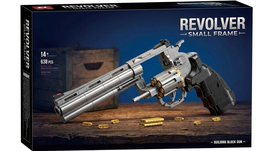 Wholesale Revolver Small Frame Building Block Model Set 750pcs DIY Mini Bricks Collectible Display Toy for Adults Teens 14+