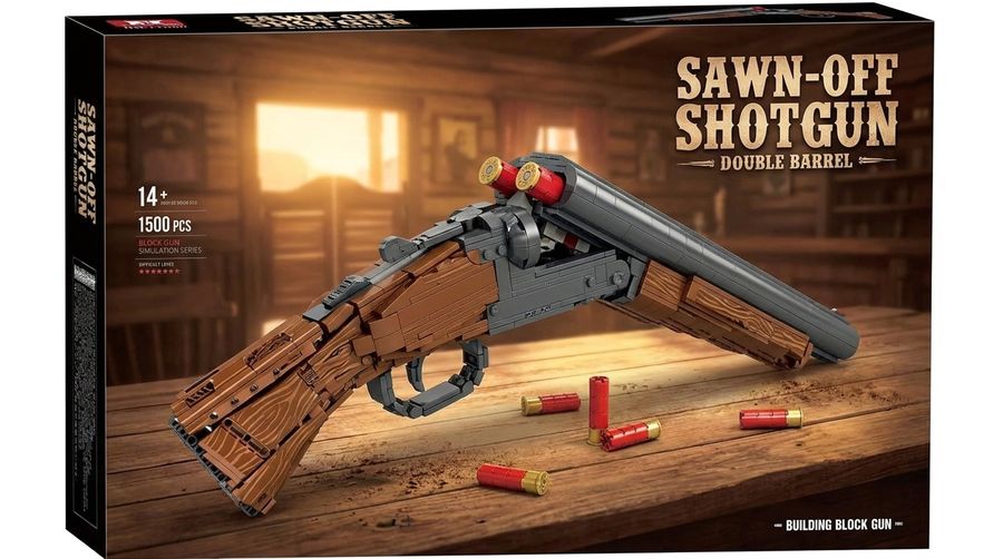 Wholesale Sawn-Off Shotgun Building Block Model Set 1950pcs DIY Mini Bricks Collectible Display Toy for Adults Teens 14+