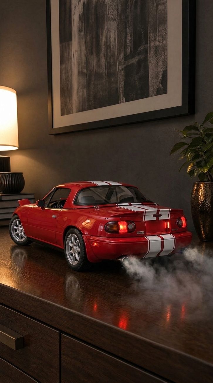Wholesale 1:32 Alloy Diecast Mazda MX-5 Model Car Toy Pull Back With Light And Sound Collectible Display Gift for Kids Boys