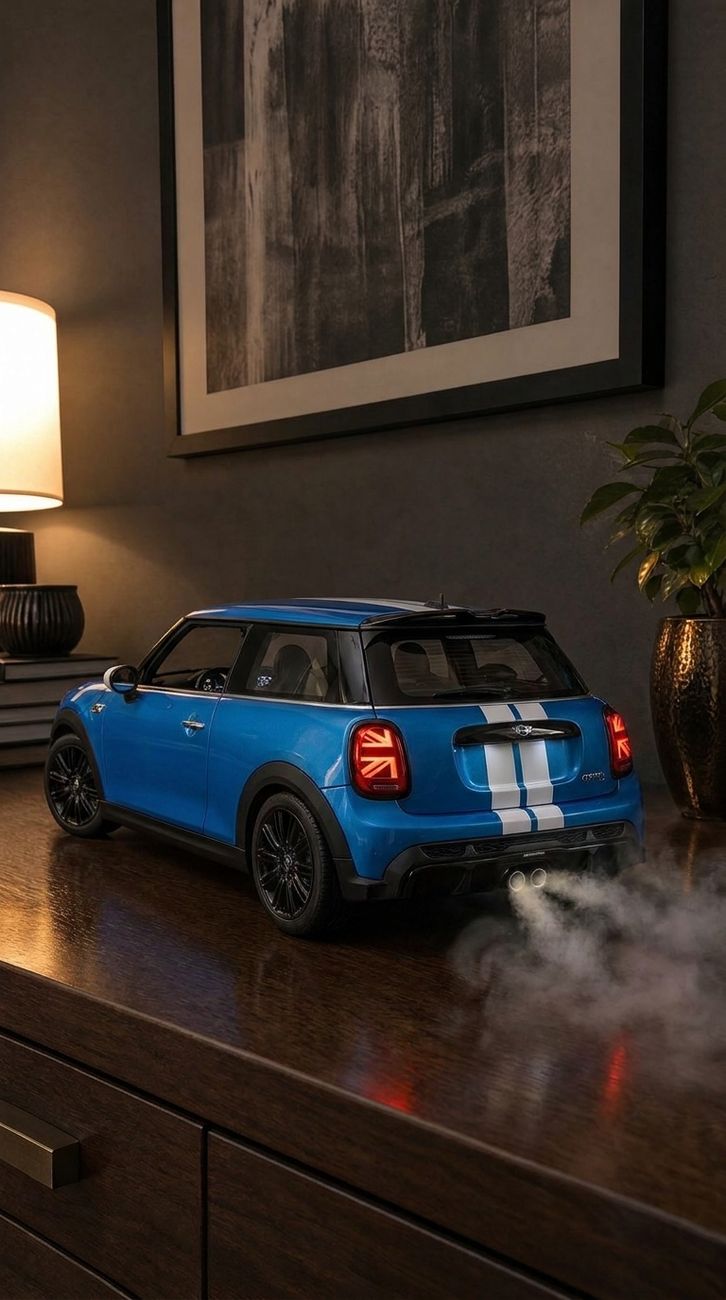 Wholesale 1:32 Alloy Diecast Mini Cooper Model Car Toy Pull Back With Light And Sound Collectible Display Gift for Kids Boys