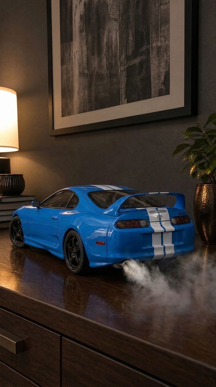Wholesale 1:32 Alloy Diecast Toyota Supra A80 Model Car Toy Pull Back With Light And Sound Collectible Display Gift for Kids Boys