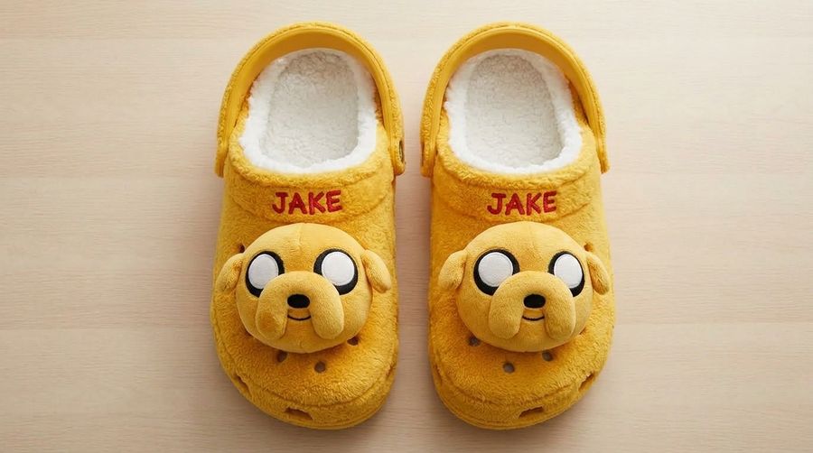 Wholesale Jake Plush Clogs Cartoon Fuzzy Slippers Sherpa-Lined Winter Indoor Outdoor Garden Shoes Unisex
