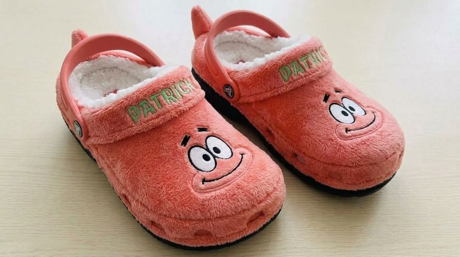Wholesale Patrick Plush Clogs Cartoon Fuzzy Slippers Sherpa-Lined Winter Indoor Outdoor Garden Shoes Unisex
