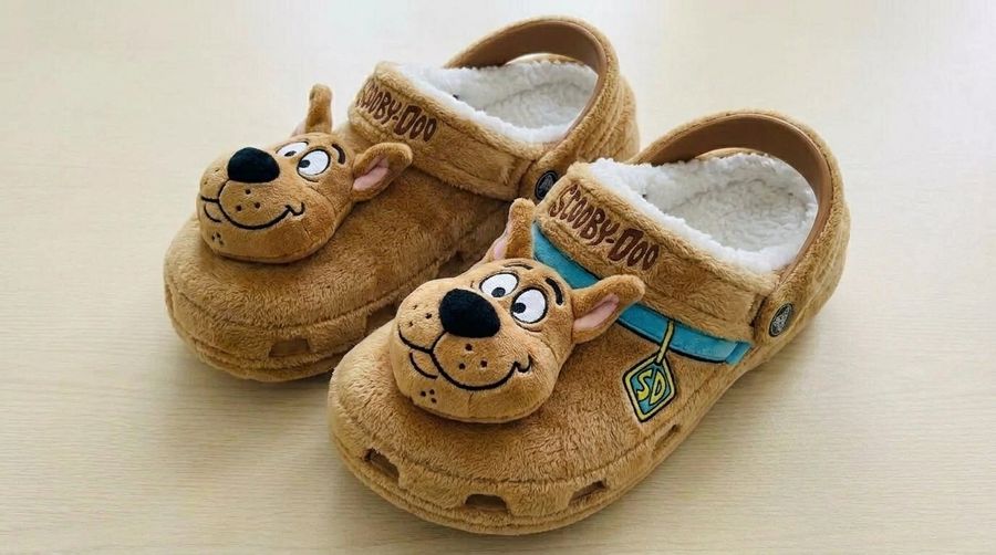 Wholesale Scooby-Doo Plush Clogs Cartoon Fuzzy Slippers Sherpa-Lined Winter Indoor Outdoor Garden Shoes Unisex