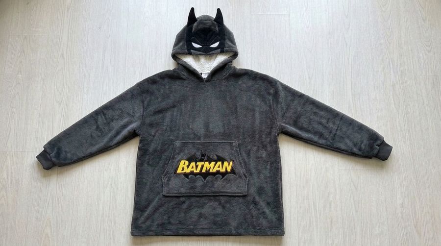 Wholesale Batman Character Hoodie Cartoon Plush Hooded Sweatshirt Sherpa Lining Cosplay Loungewear Unisex