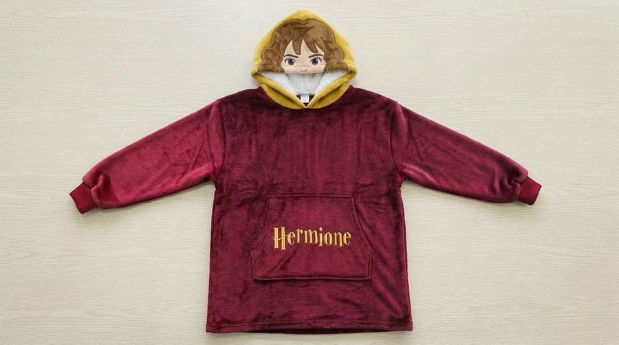 Wholesale Hermione Character Hoodie Cartoon Plush Hooded Sweatshirt Sherpa Lining Cosplay Loungewear Unisex