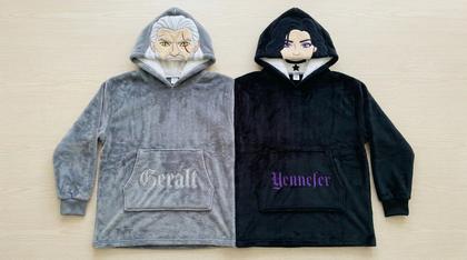 Geralt & Yennefer Couple Plush Hoodies