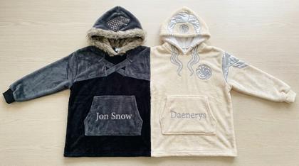 Jon Snow & Daenerys Couple Plush Hoodies