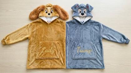 Lady & Tramp Couple Plush Hoodies