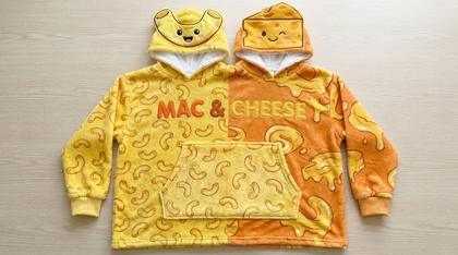 Mac & Cheese Couple Plush Hoodies