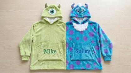Mike & Sulley Couple Plush Hoodies