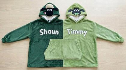 Shaun & Timmy Couple Plush Hoodies