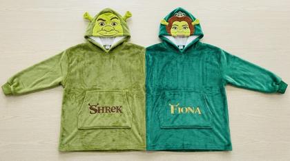 Shrek & Fiona Couple Plush Hoodies