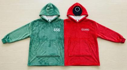 Squid Game 456 & Guard Couple Plush Hoodies